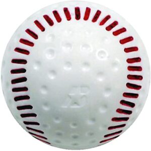 Baden White Dimpled Baseballs with Red Seams