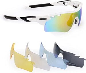 FiveBox Polarized U.V Protection Sports Sunglasses with 5 Interchangeable Lense 