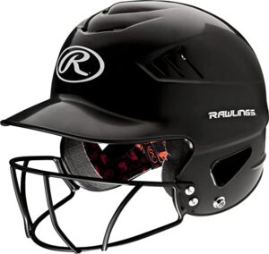 Rawlings Adult COOLFLO Molded Baseball Batting Helmet with Face Guard