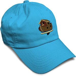 Soft Baseball Cap Noah's Ark Birdhouse Embroidery Hats for Men & Women