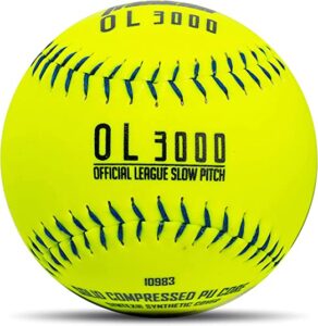 Franklin Sports Official Size Slowpitch Tournament Softballs