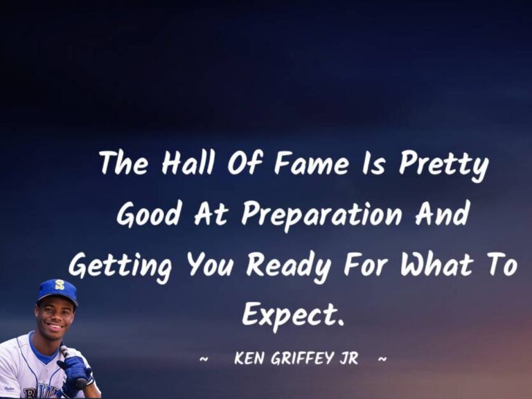 Ken Griffey Jr Quotes : Inspiring Words from a Baseball Legend